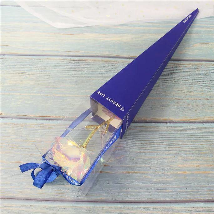 Galaxy Rose Eternal 24K Gold Flower Foil Plastic