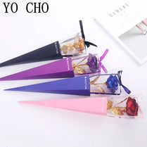 Galaxy Rose Eternal 24K Gold Flower Foil Plastic