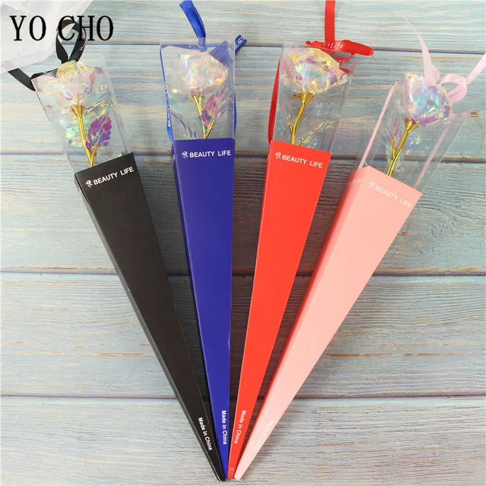 Galaxy Rose Eternal 24K Gold Flower Foil Plastic