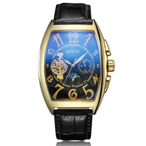 Luxury Automatic Mechanical Watches Men Moon Phase Skeleton