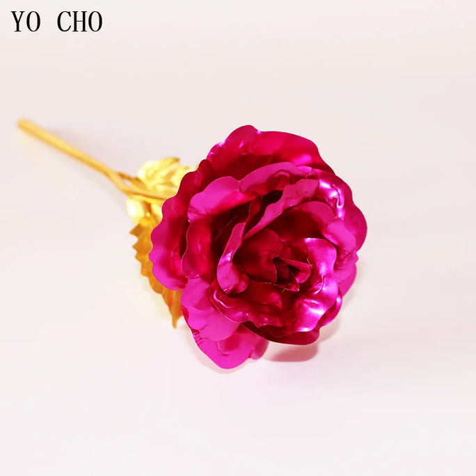 Galaxy Rose Eternal 24K Gold Flower Foil Plastic