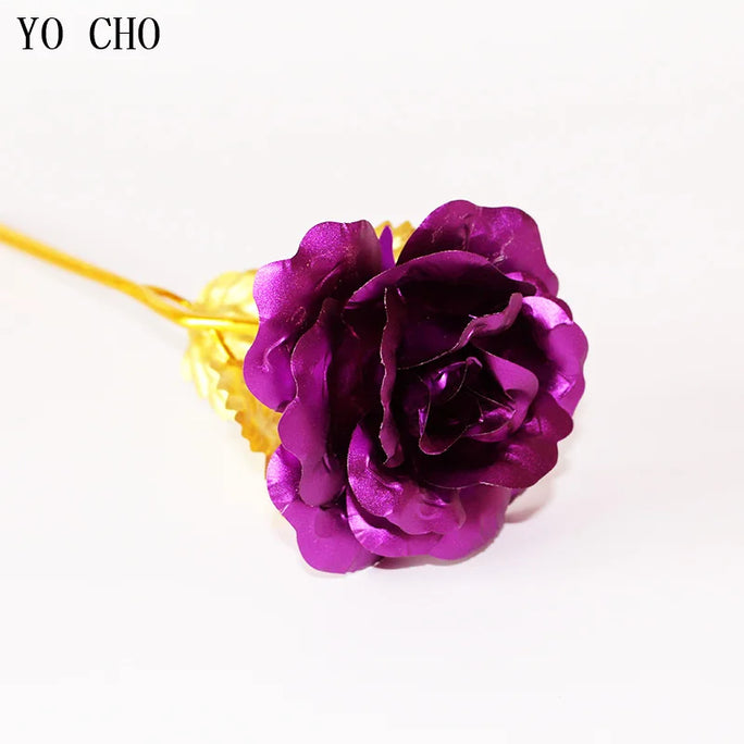 Galaxy Rose Eternal 24K Gold Flower Foil Plastic