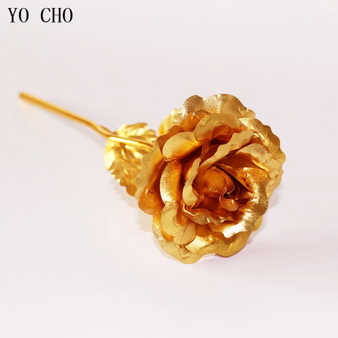 Galaxy Rose Eternal 24K Gold Flower Foil Plastic