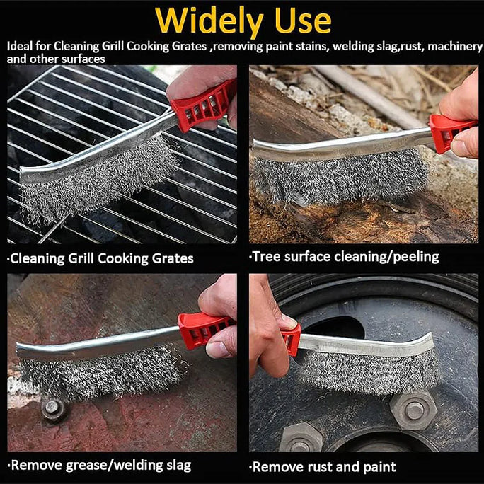 Steel Wire Brush/Wooden Metal Rust Removal Roller