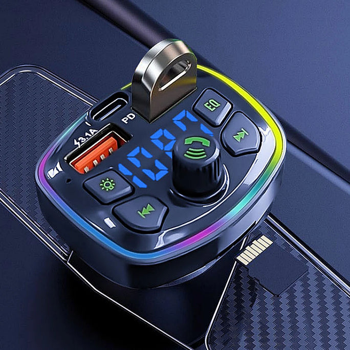 Bluetooth 5.0 Car FM Transmitter MP3 Player