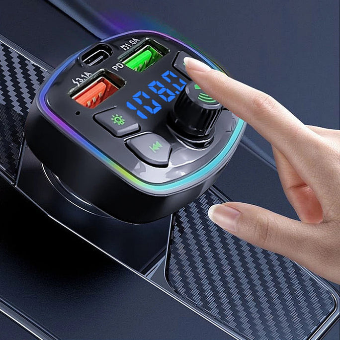 Bluetooth 5.0 Car FM Transmitter MP3 Player
