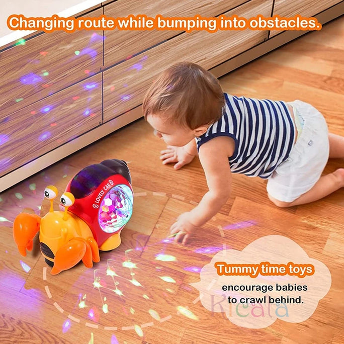 Crawling Crab Baby Toys With Music Light Up