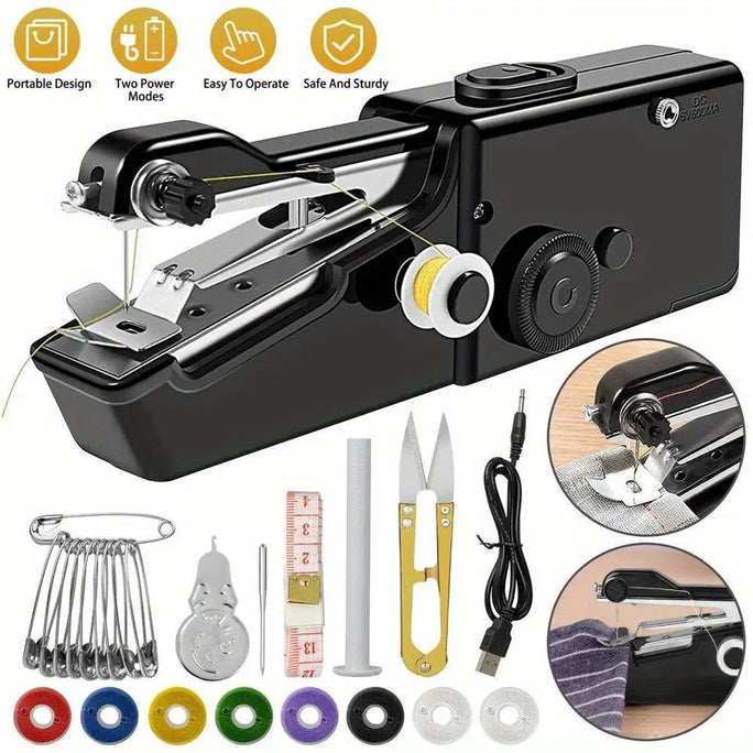 Mini Portable Handheld Sewing Machine USB