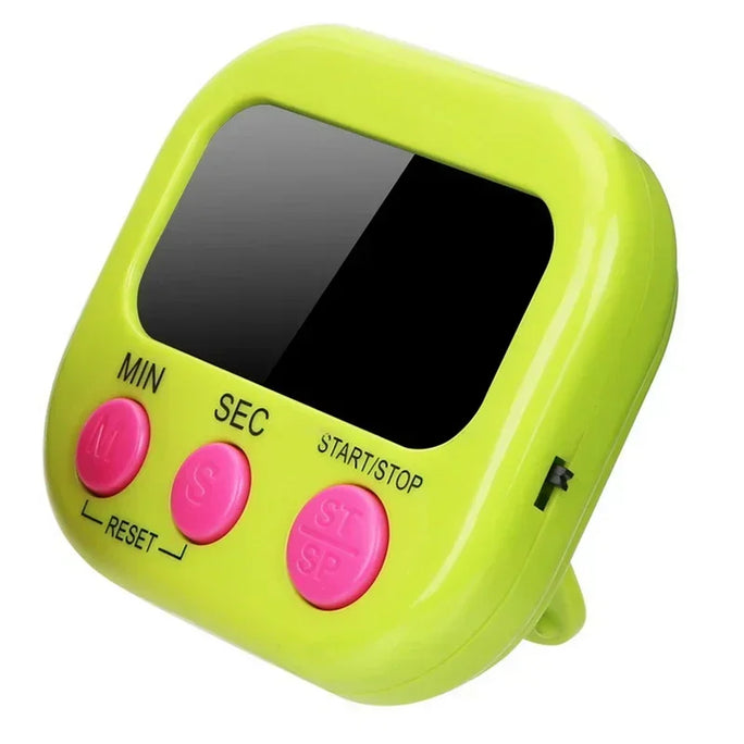 Electronic Kitchen Timer with Magnetic Back -LCD
