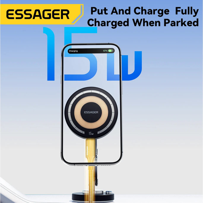 Essager Magnetic Wireless Charger Car Phone Holder