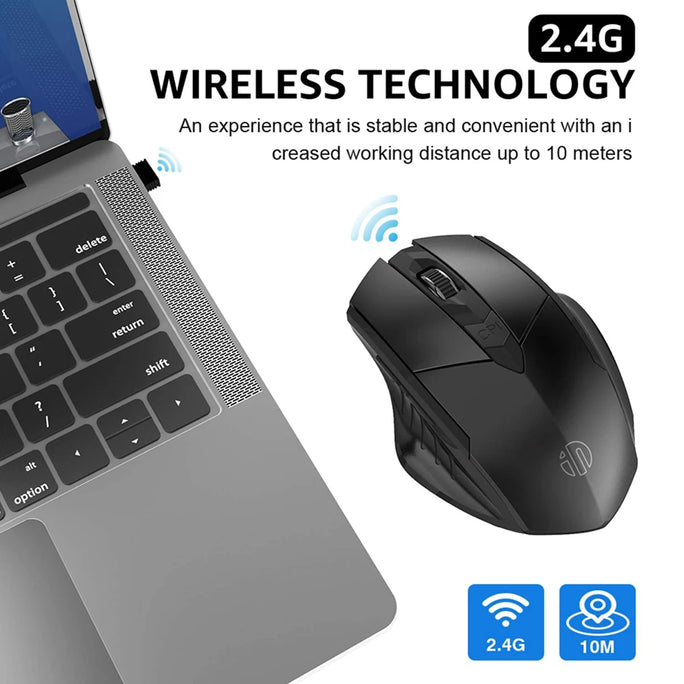 Bluetooth Rechargeable Wireless or 2.4G PM6 Wireless Mouse
