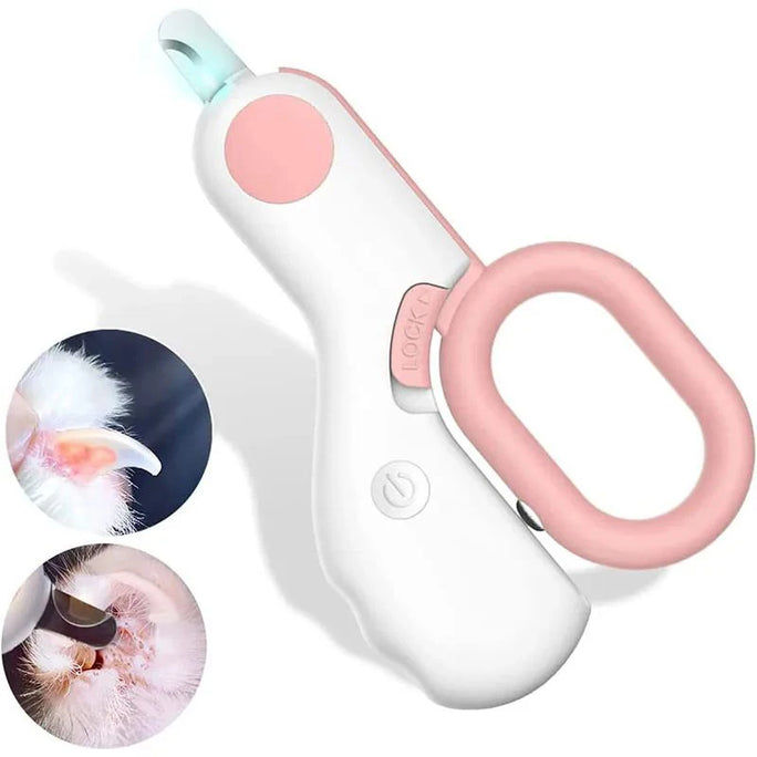 LED Light Cat Dog Nail Clipper Cutter Professional Pet