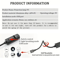 1 Projector Light Moon lamp, LED lamp, blue planet,1