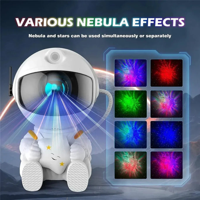 Star Projector Galaxy Night Light Astronaut Space