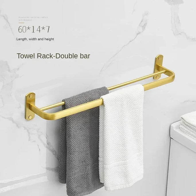 Bathroom Accessories Brushed Gold Space
