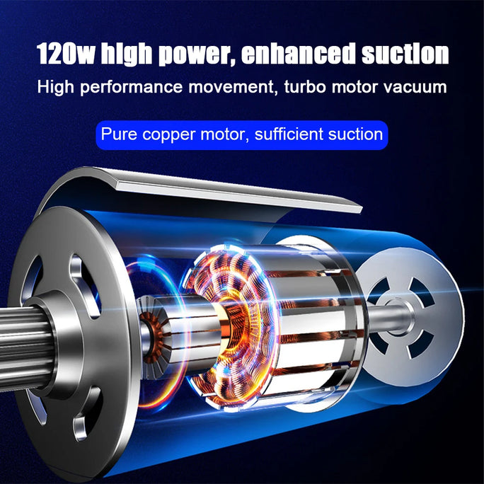 22800 (r/min) 120W Car Powerful Vacuum Cleaner
