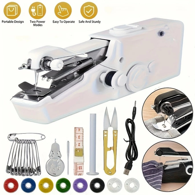 Mini Portable Handheld Sewing Machine USB