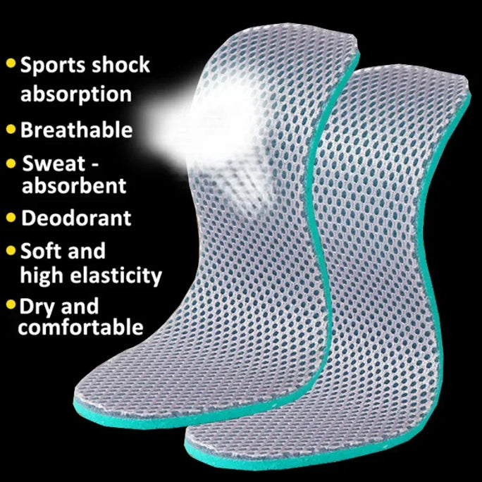Shock-Absorbing Shoe Inserts Pad Soft Sport Insoles Memory