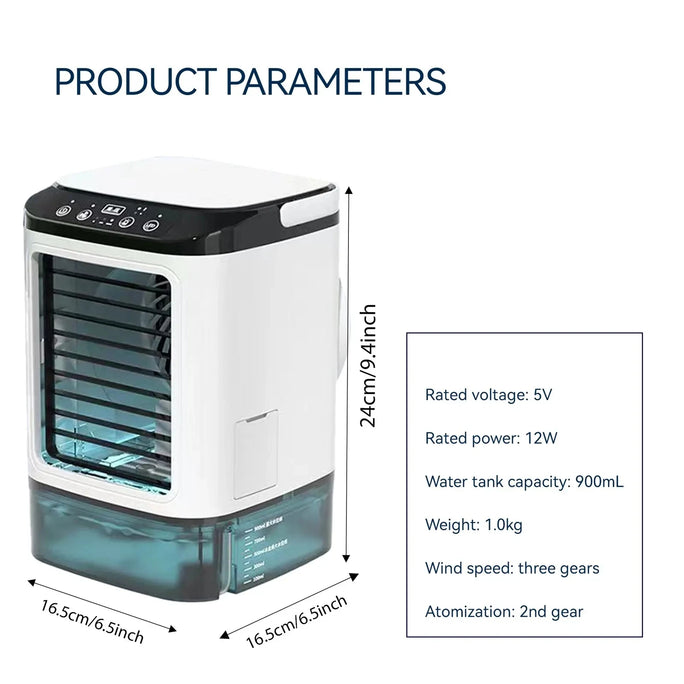 Portable Air Conditioner 3-Speed Small AC Unit Mini