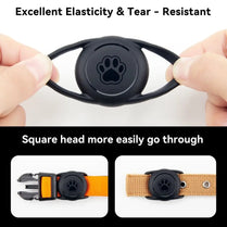 Waterproof For Airtag Dog Collar Holder Case Lightweight Silicone