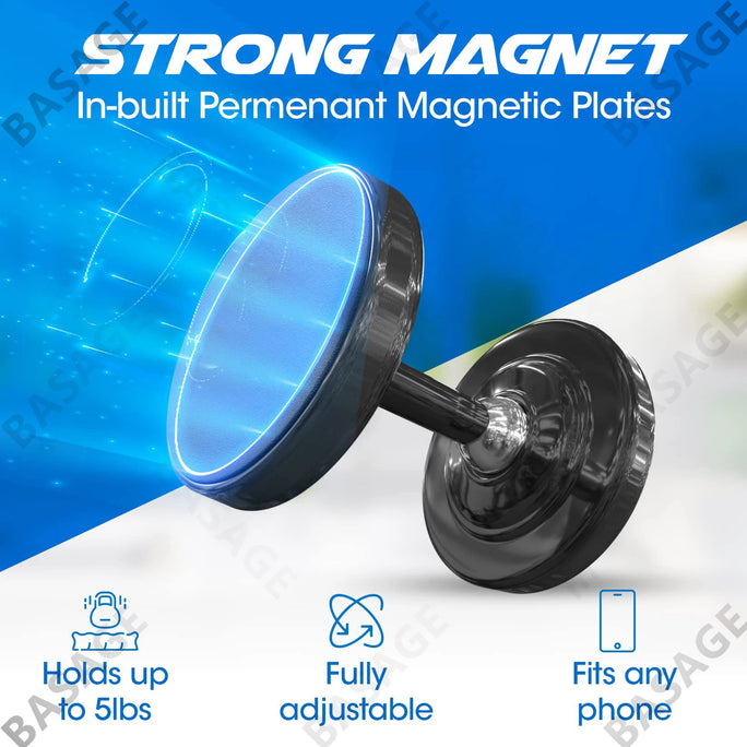 Dual Magnetic Gym Phone Holder for Working Out