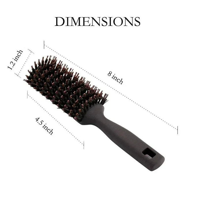 Boar Bristles Detangling Hair Brush Hollow