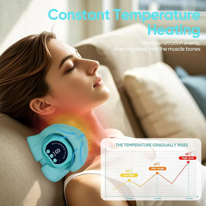 Electric Neck Massager Heated Cervical Massager