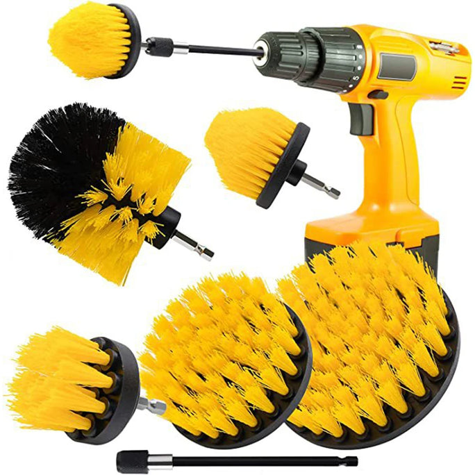 Drill Brush Attachment 6pcs/Set Power Scrubber Wash Cleaning Brushes