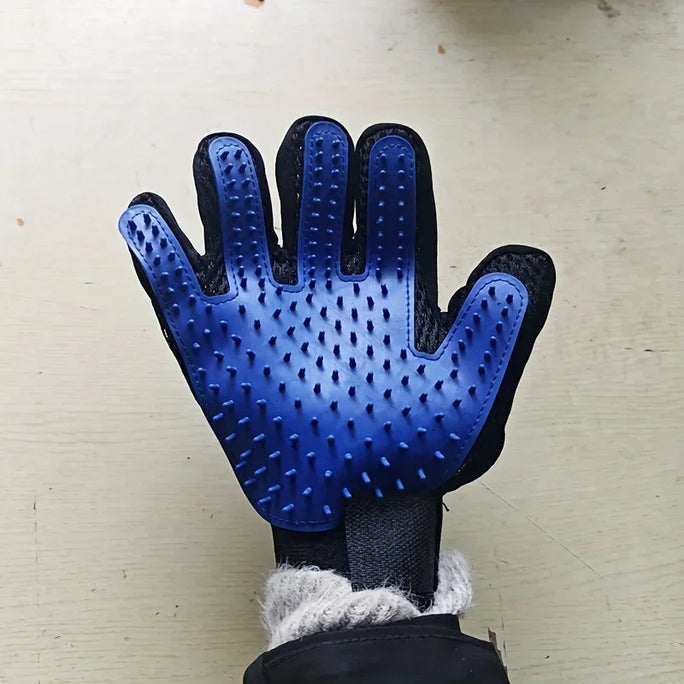 1pc Pet Grooming Gloves - Gentle Deshedding Brush