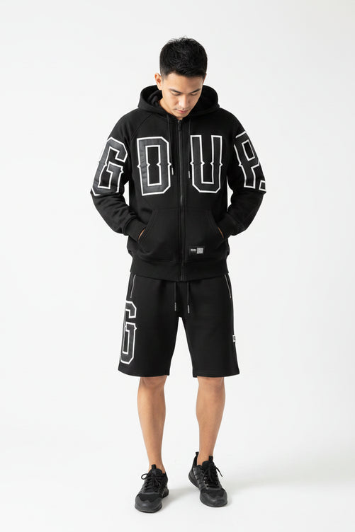 Harajuku Casual Hip-hop American Letter Embroidery Oversized