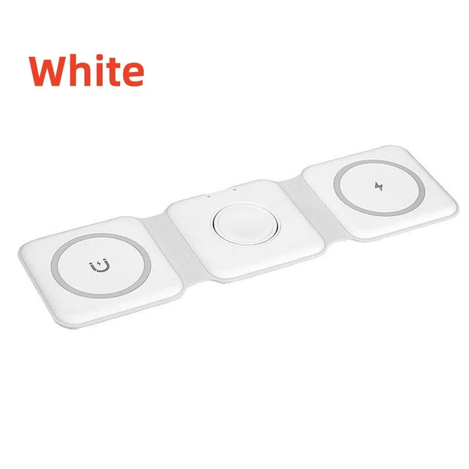 15W 3 in 1 foldable Wireless Charger Pad Stand