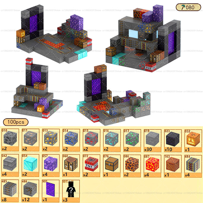 Magnetic Building Block Magnet Cube Mine World