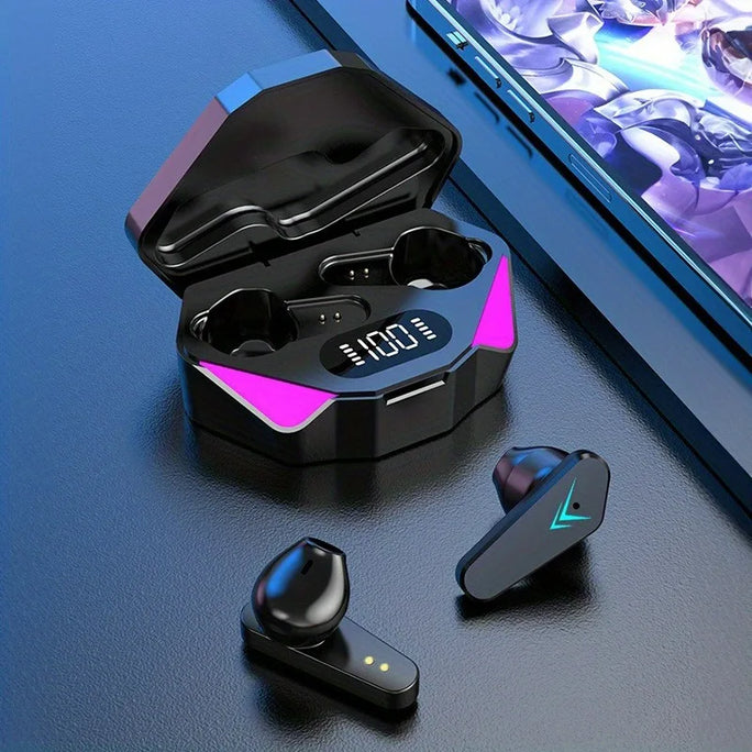 TWS Wireless Bluetooth Headset LED Display Gamer