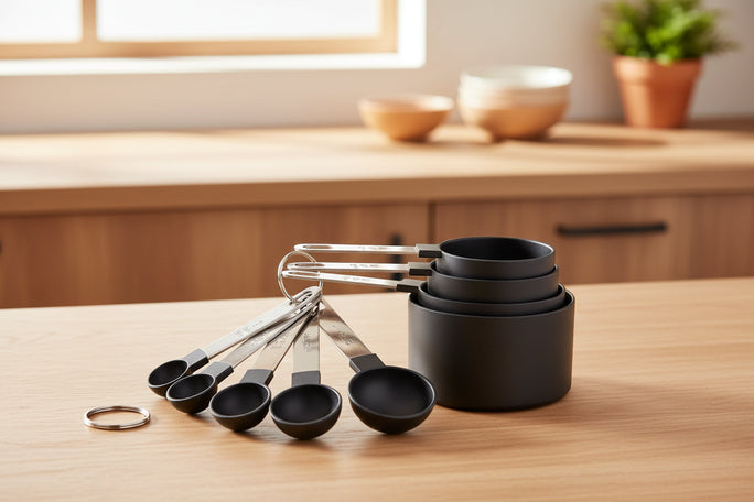 4PCS/8PCS plastic measuring cup Spoon Set Stainless Steel handle