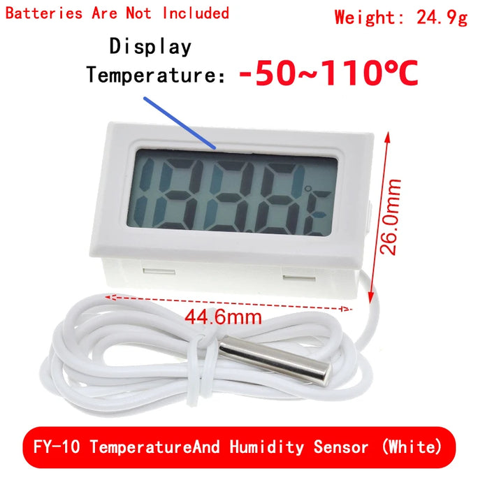 Mini LCD digital thermometer used for freezer temperature