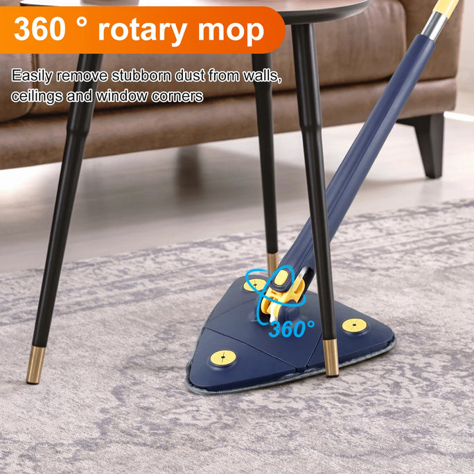 Telescopic Triangle Mop 360° Rotatable Self-wringing