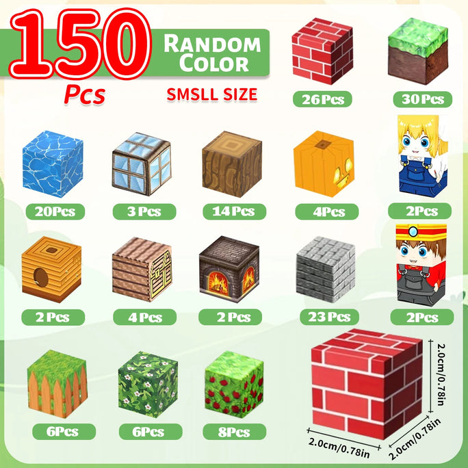Magnetic Building Blocks Mine World Magnet Cube