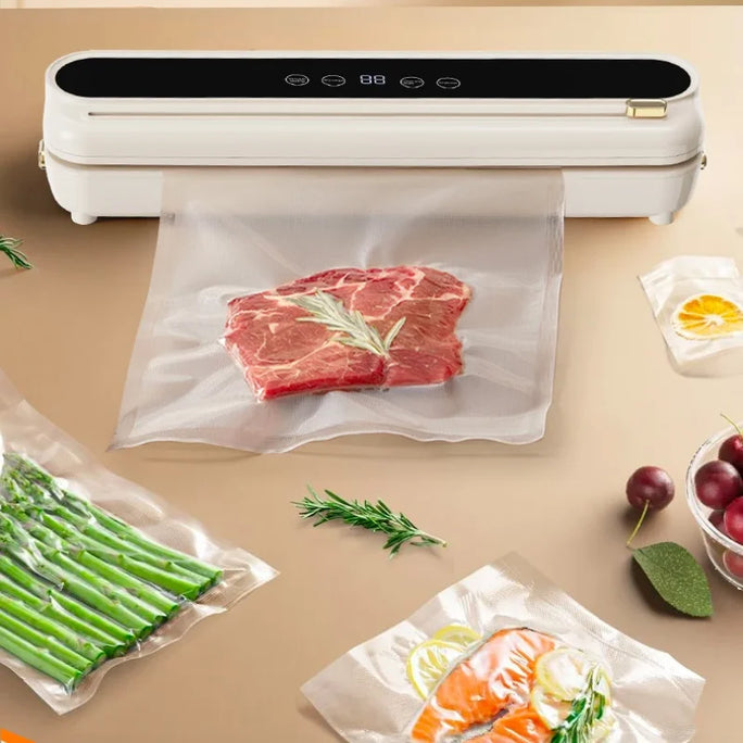 Electric Vacuum Sealer Household Built-in Cutter Kitchen Food Storage