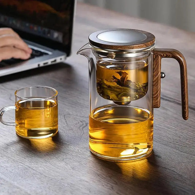 Water Separation Inner Container Teapot One Click Magnetic