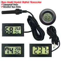 Mini LCD digital thermometer used for freezer temperature