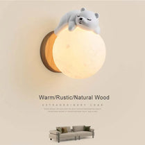 Modern LED Wall Lamp Creative Moon Light