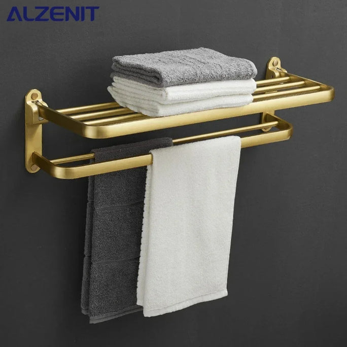 Bathroom Accessories Brushed Gold Space