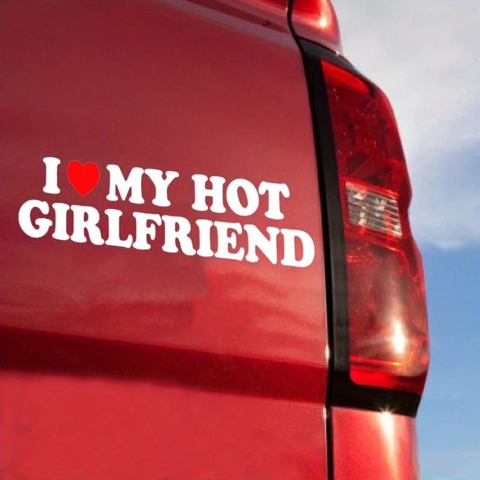 1Piece I Love My Hot Girlfriend Heart, Woman Girl