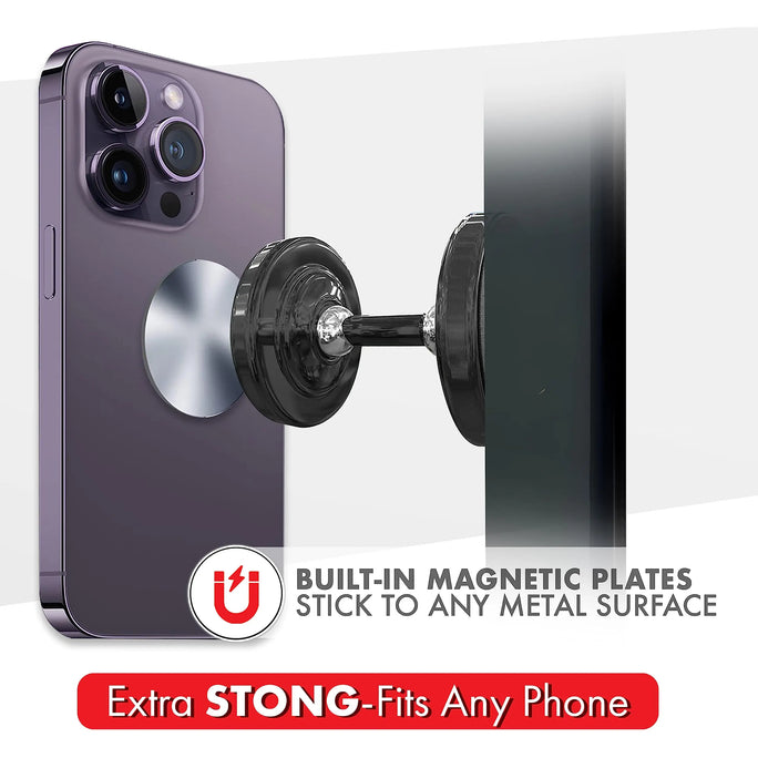 Dual Magnetic Gym Phone Holder for Working Out