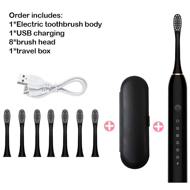 Sonic Electric Toothbrush Adult Smart Timing Tooth