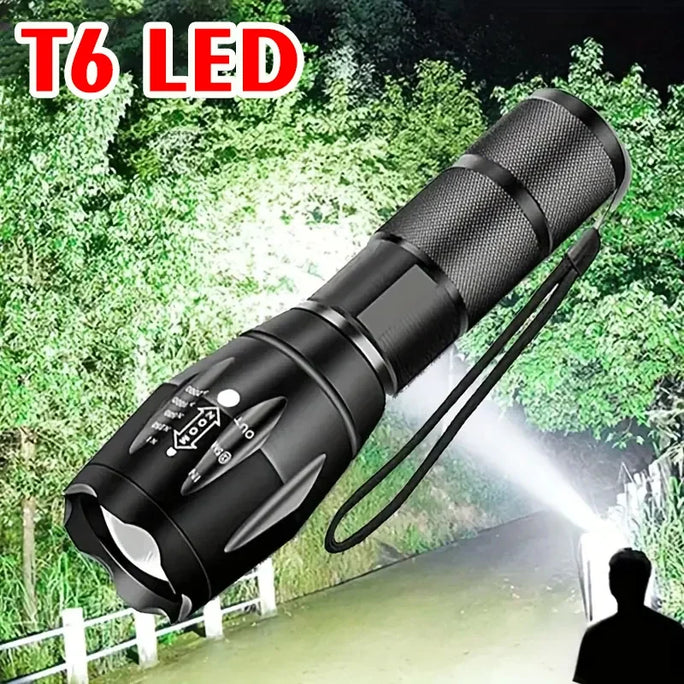 LED Flashlights,Portable Flash Light With 5 Modes & Zoomable