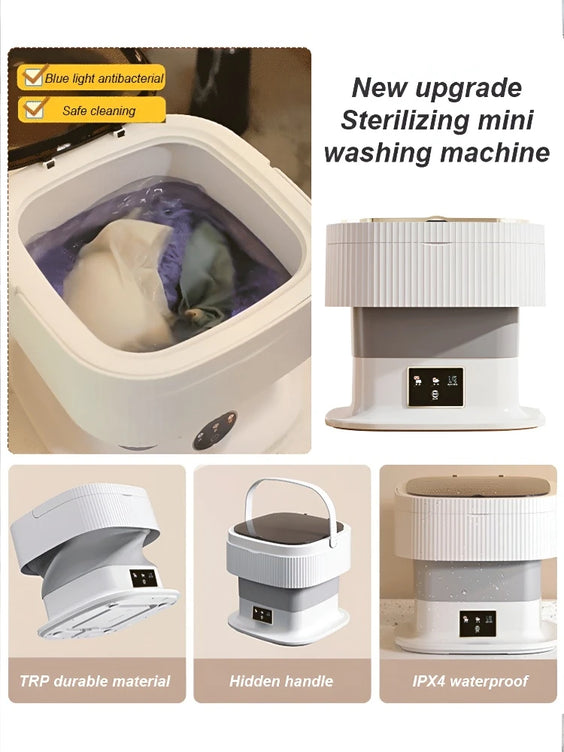 12L Large Capacity Fully Automatic Mini Folding Washing Machine Mini