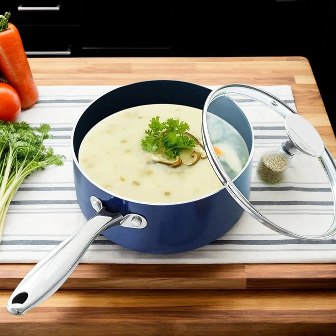MICHELANGELO NON-STICK PAN Sauce Pan Sets Aluminum Home