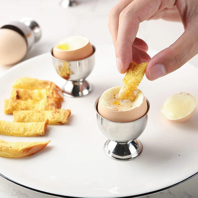 Egg Shell Opener Hard Soft Boiled Egg Cups Stainless
