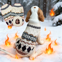 Pet Turtleneck Sweater, Cozy Knit Winter Clothing for Dogs Cats